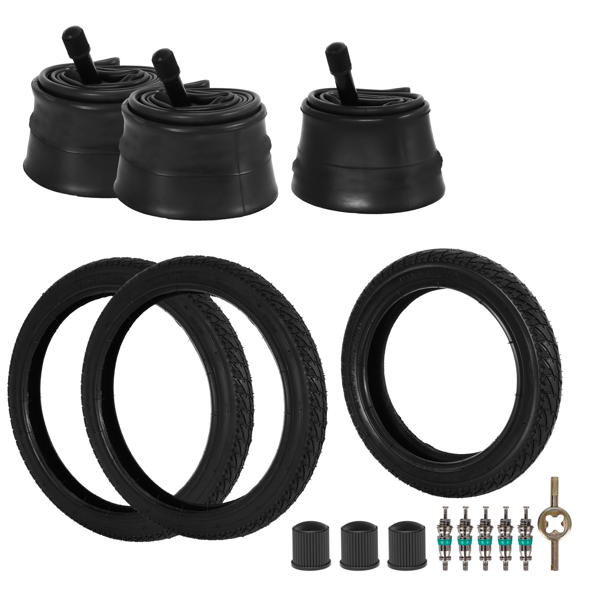 Pneus Et Chambres à Air 12/12,5 X 1,75/2,125/2,25 Pour Poussettes Jogging BOB Gear Revolution - Kit Complet Robuste
