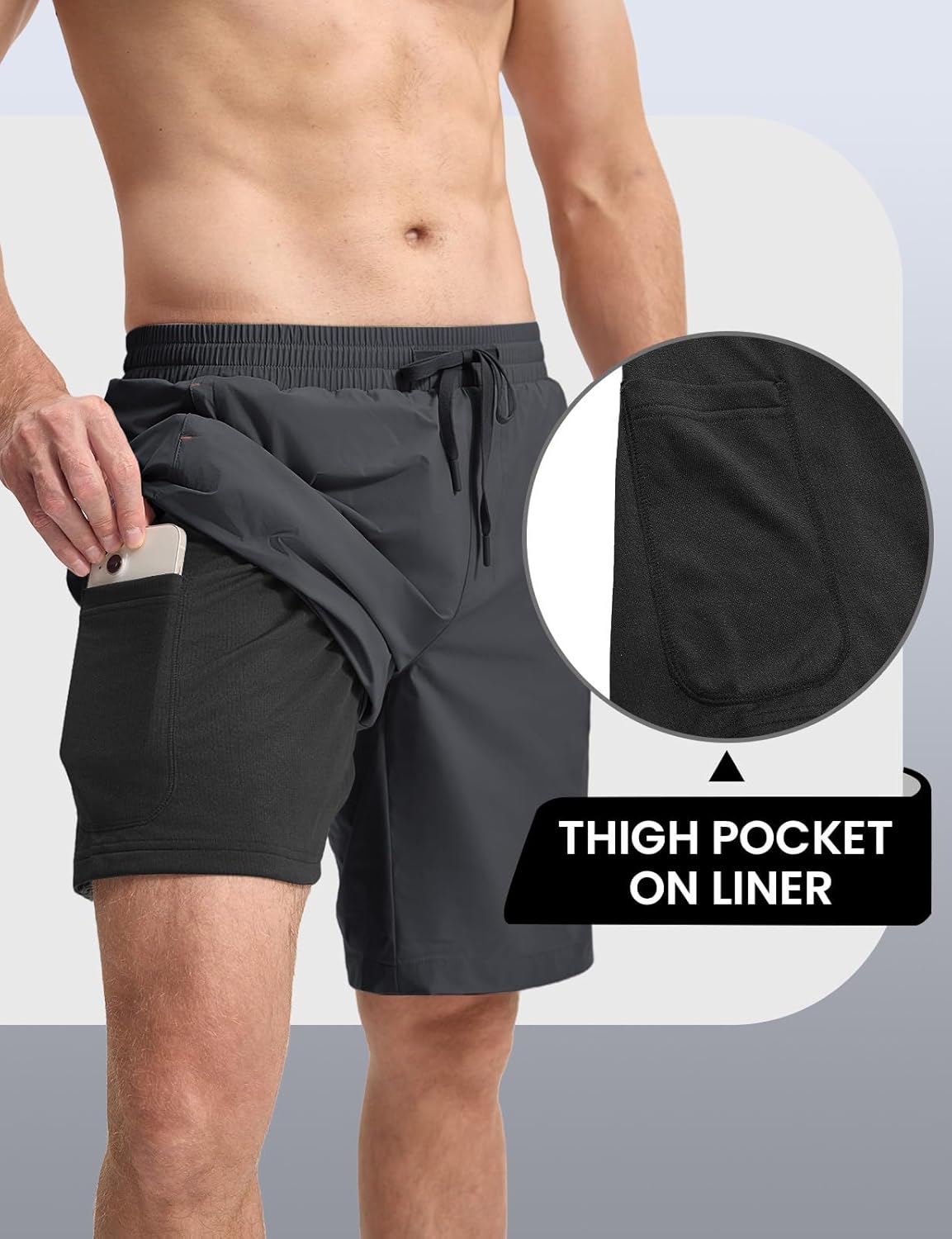 TBMPOY Men's Swim Trunks 9" Quick Dry Board Shorts Mesh Lining Bathing Suit Swimming Beach Swimwear Zipper Pockets - Image 4