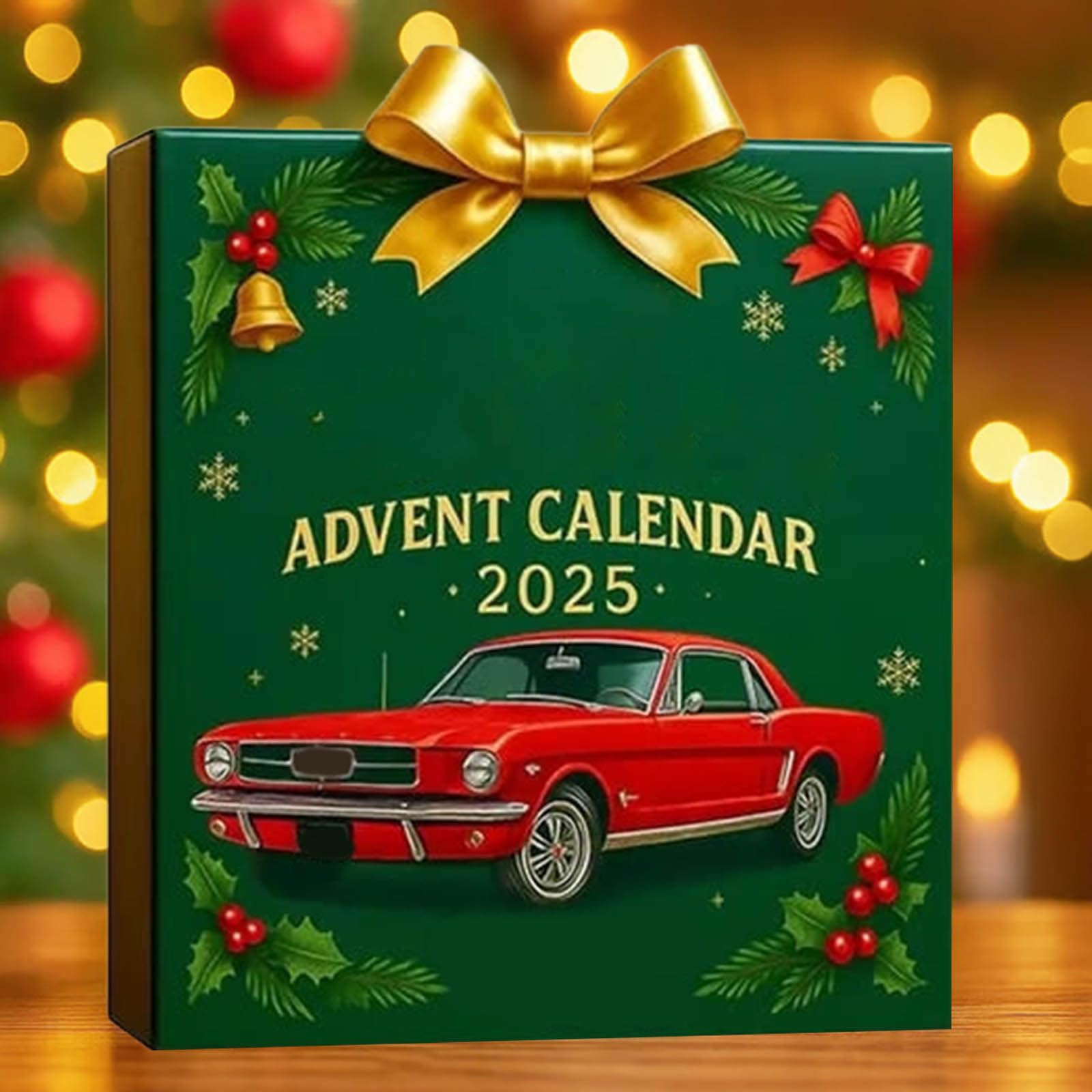 Calendario Dell'Avvento A Forma Di Motore In Acrilico 2D – Decorazione Natalizia Con 24 Ornamenti, Per Albero, Parete O Porta, Regalo Originale Per Adulti
