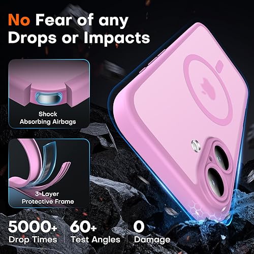 Miniatura 323 de TOCOL Funda magnética para iPhone 15 Pro Max, protección completa mejorada de la cámara, compatible con Magsafe, protección contra caídas, funda