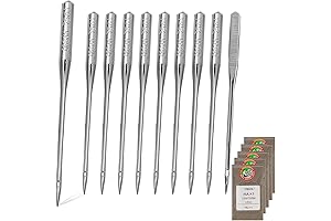 50 Pack of Embroidery Machine Needles Size 75/11 & 130/705H Replacements for...