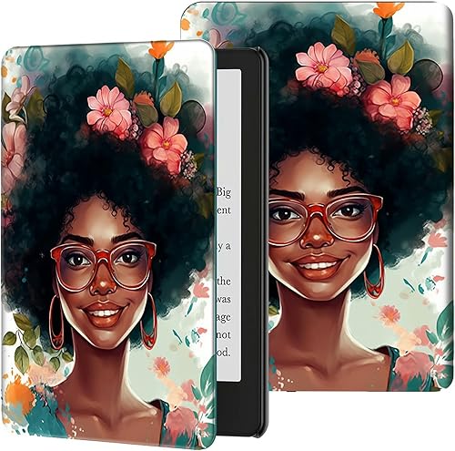 Vista 220 de Funda para Kindle de 6 pulgadas (11.ª generación, versión 2024/2022) delgada de piel sintética, ajustable, multiángulo, Smart Shell con función