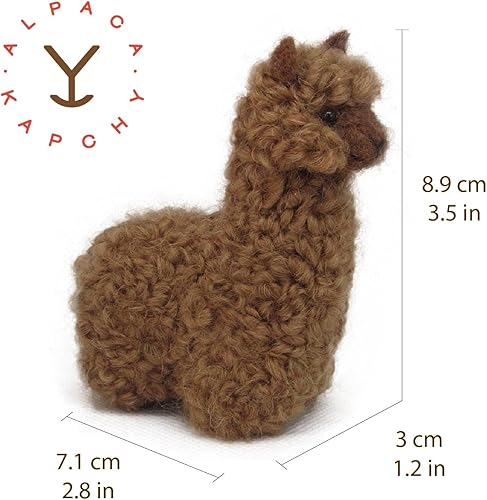 Miniatura 8 de Felted Alpaca Ornament made 100% of Baby Alpaca Wool  Handcrafted Lifelike Animal Figure  Handmade Alpaca Decoration crafted by Peruvian Artisans