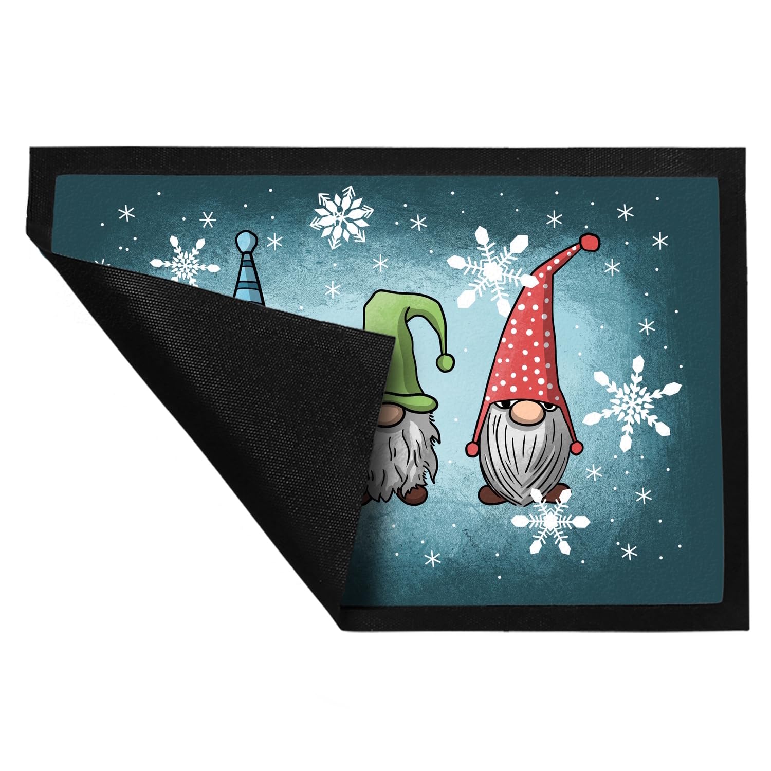 speecheese Weihnachts-Wichtel Fußmatte XXL in 50x75 cm Fußabtreter für Weihnachtszeit Advent lustige Weihnachtsdekoration Deko für Hauseingang Winter Vorfreude auf Weihnachten