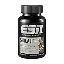 ESN Shilajit+, 60 capsule vegane, altamente dosate con 2000 mg di Shilajit da estratto, con vitamine e piperina