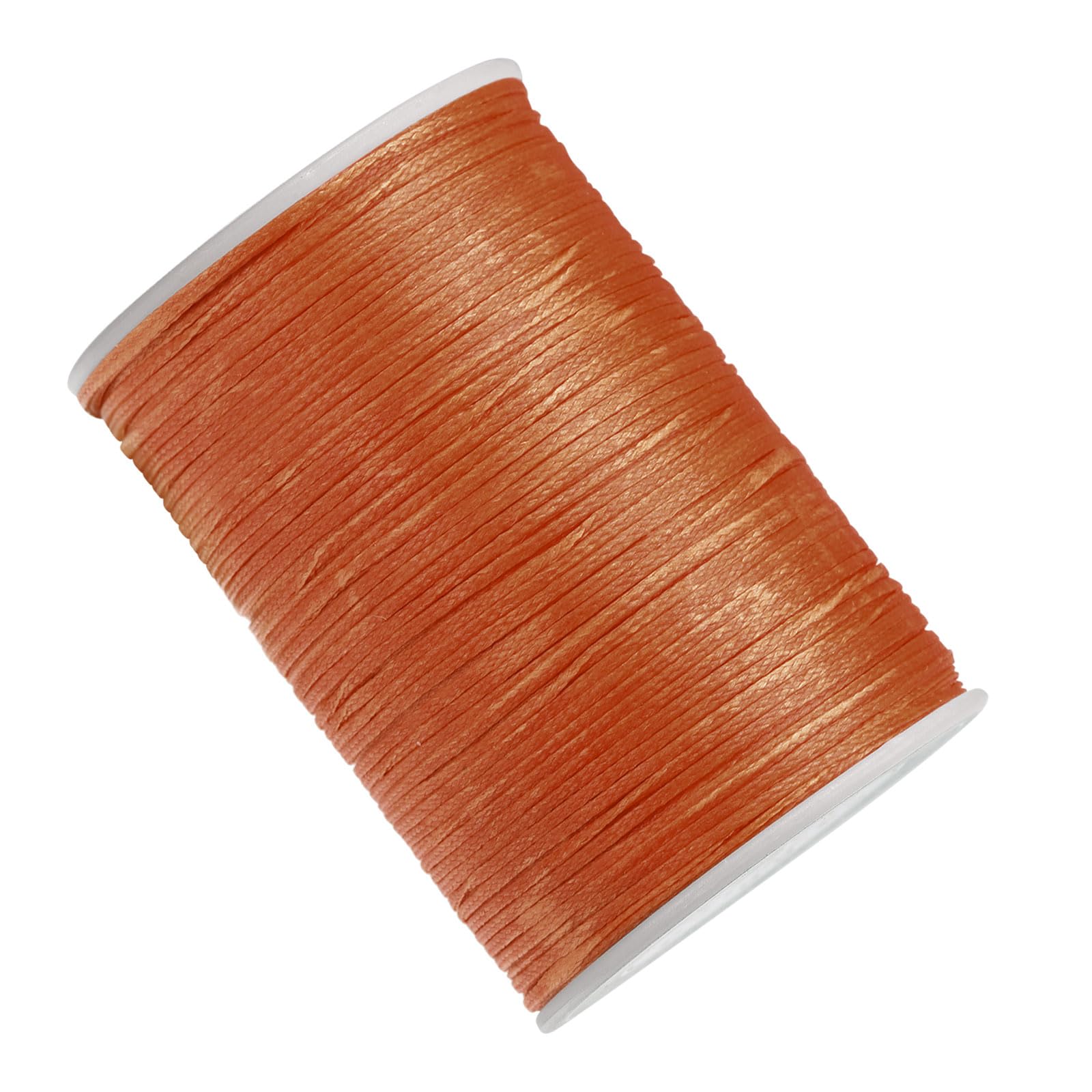 CoCud Leather Sewing Threads, 98 Yards 150D/0.8mm Thread, Polyester Stitching Thread Burnt Orange - (Applications: for Sewing Leather Craft)