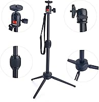 Vista 2 de Soporte de trípode compatible con Anker Nebula Capsule Series, mini trípode universal para cámara, soporte de proyector portátil de aleación