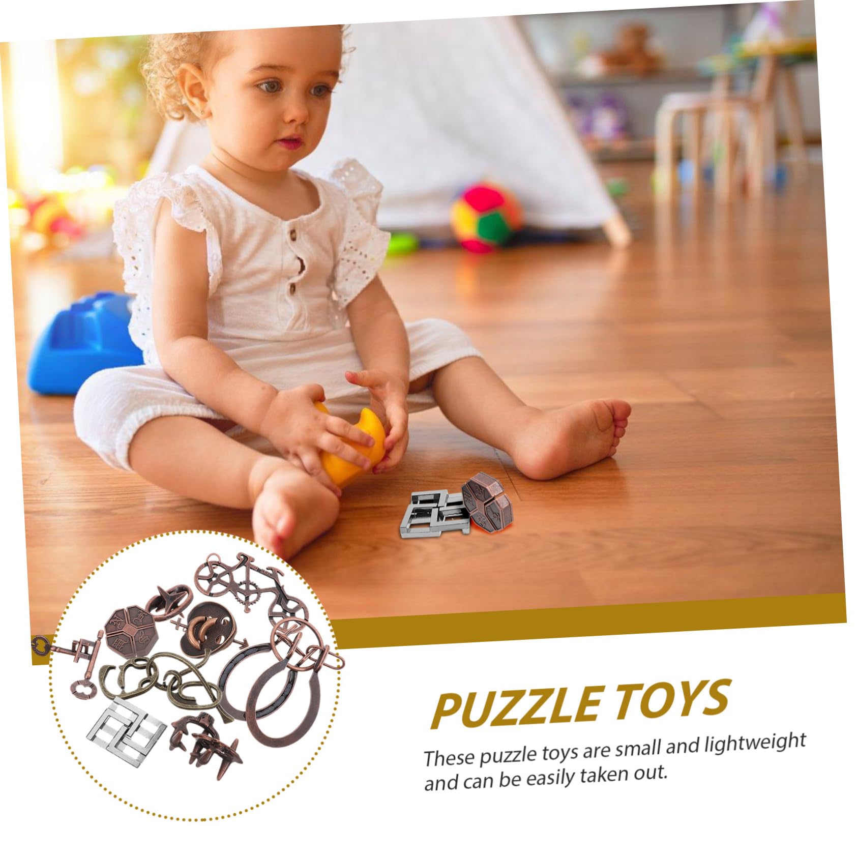 POPETPOP 9pezzi Rompicavo in Metallo Puzzle Ad Incastro Per Adulti Rompicapo Di Districazione Per Allenare Cervello Giocattolo Puzzle Per Feste e Famiglia