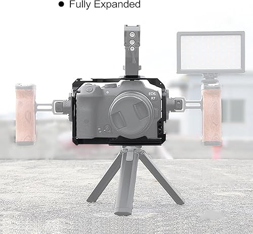 Miniatura 7 de Jaula de cámara EOS R7, jaula EOS R7 para Canon EOS R7 cámara caso cámara Rig Cold Shoe