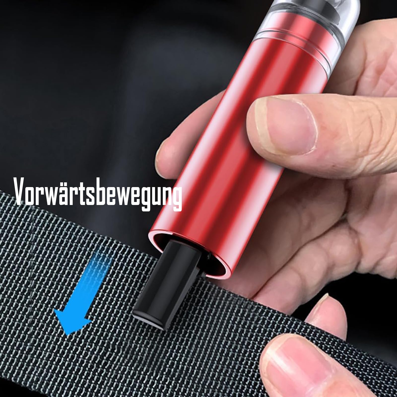 2-In-1 Notfallhammer Auto mit Gurtschneider, Kompakt & Federunterstützt, Autoscheiben Sofort Zertrümmern Und Sicherheitsgurte Durchtrennen – Halterung für Alle Fahrzeugtypen Geeignet (4pcs)