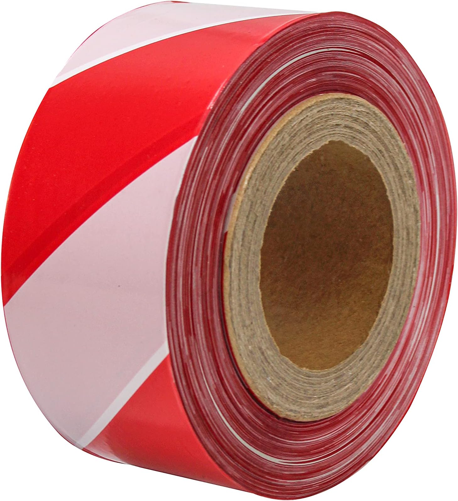 Faithfull FAITAPEBARRW Hazard Warning Barrier Tape 70mm x 500M Red/White