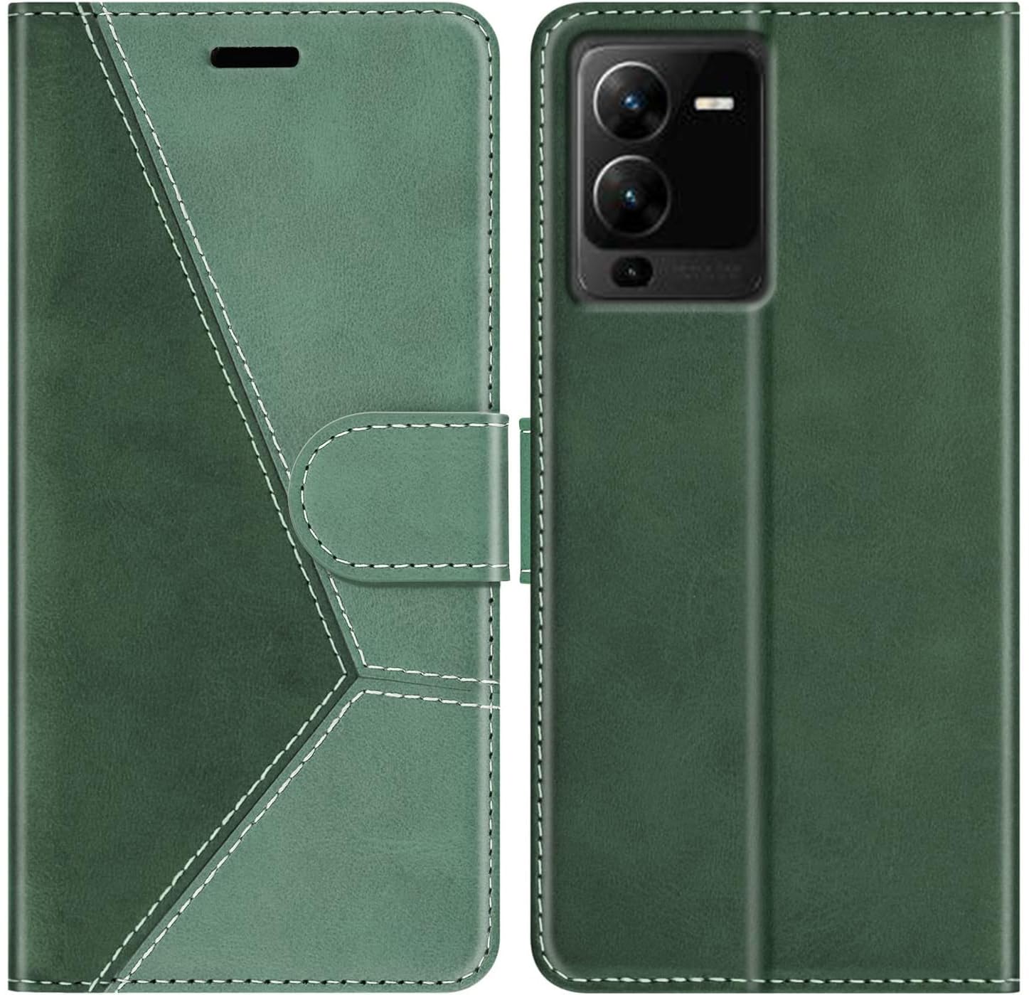 ClickCase Trend Series for vivo V25 Pro 5G Leather Wallet Flip Case Magnetic Closure Flip Cover for for vivo V25 Pro 5G (Olive Green) (B0BM917QLM) Amazon Price History, Amazon Price Tracker