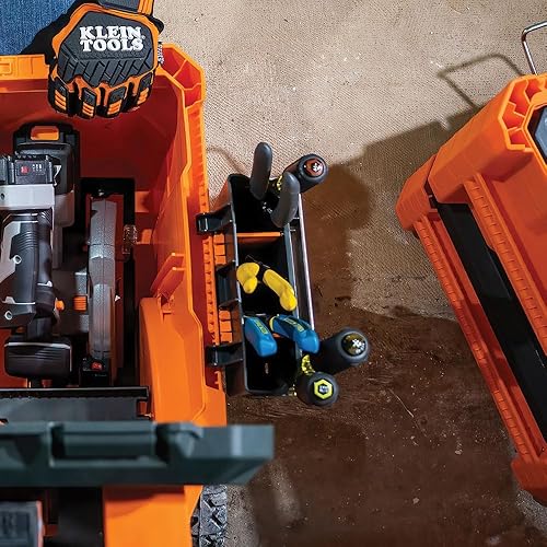 Miniatura 10 de Klein Tools Portaherramientas MODbox de 54814 MB, sistema modular de almacenamiento de herramientas, accesorio de montaje lateral, fácil fijación
