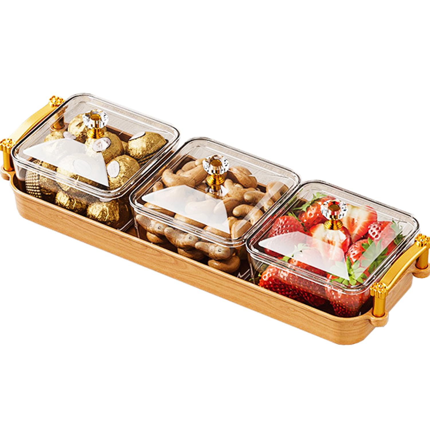Amazon | お菓子入れ 蓋付き お菓子入れ 透明 来客用 菓子器 蓋付き