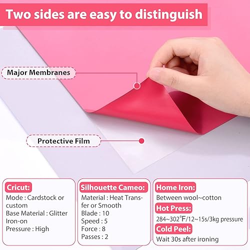 Miniatura 3 de Souarts 4 hojas de vinilo de transferencia de calor 3D HTV que brilla en la oscuridad, vinilo HTV luminoso HTV de 10 x 12 pulgadas para camisetas