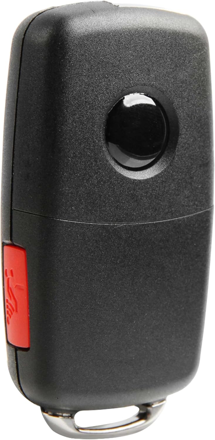 USARemote Key Fob Replacement Keyless Entry Remote for 2012 2013 2014 2015 2016 2017 2018 2019 2020 2021 Volkswagen Beetle Jetta Passat Tiguan 4-Button Flip Key (NBGFS93N, 5K0837202EC)