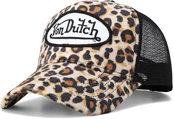 Von Dutch Unisex Velvet Trucker Hat, Curved Bill, Mesh Back, Snapback