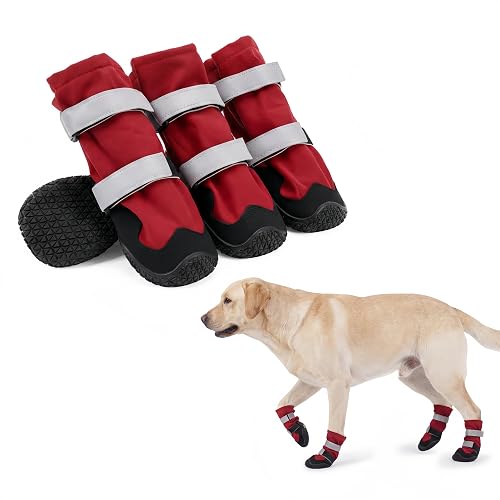 PAWsay Dog Hiking Boots High Top Non Slip Shoes