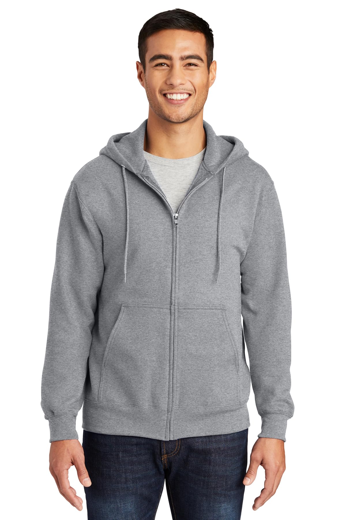 Port & Company Tall Essential Fleece Full-Zip Hooded Sweatshirt PC90ZHT