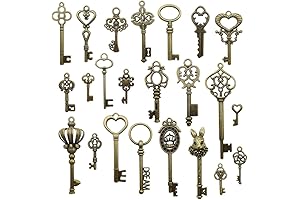 Vintage Skeleton Key Set for Treasure Hunts and Crafts