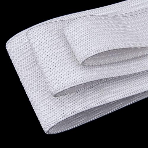 Miniatura 3 de 3 rollos de carrete de banda elástica para coser, 35, 1, 1-12 pulgadas de ancho, 5.5 yardasrollo (blanco)