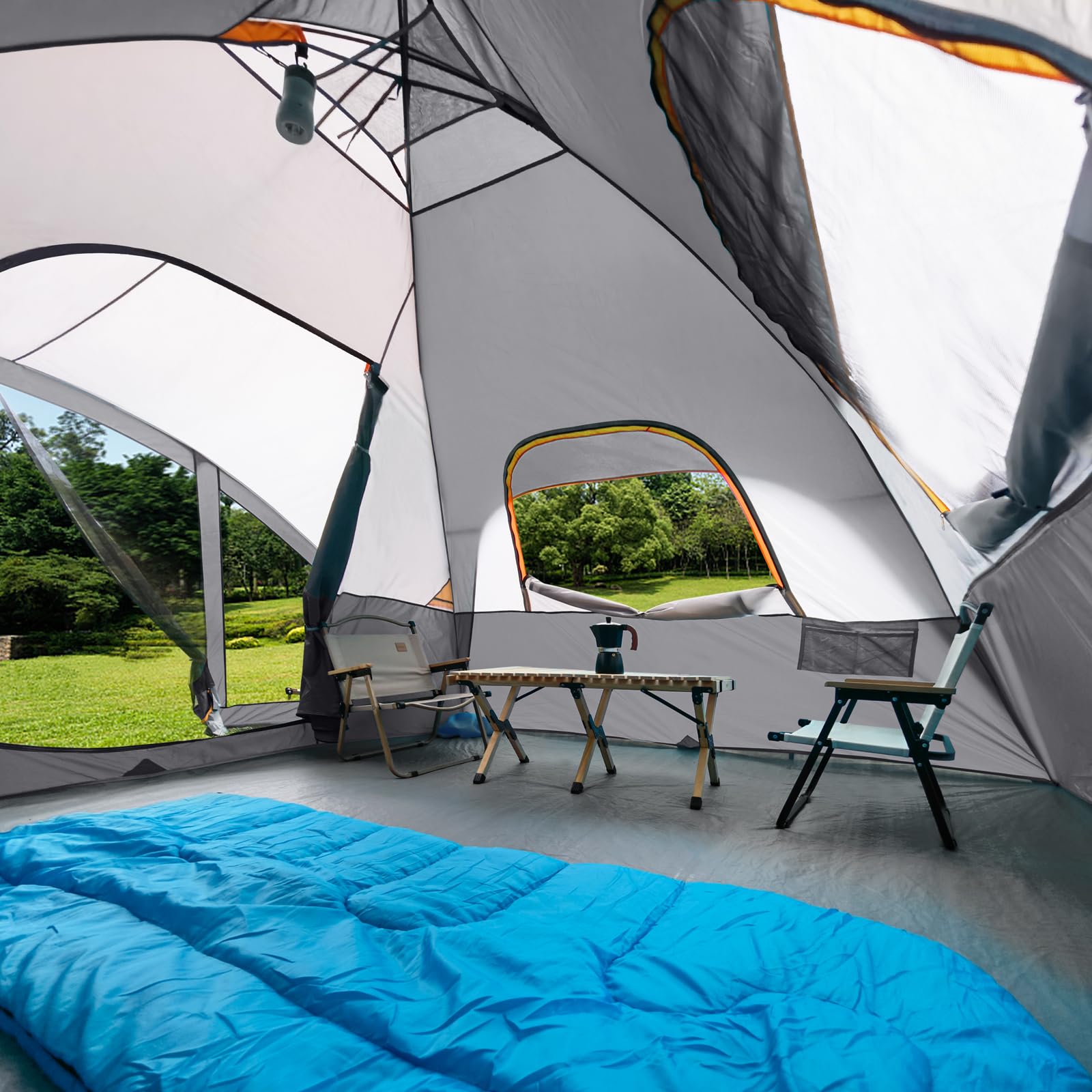 tents with screened porch UNP 6 Person Dome Tent Screen | Portable Camping Tent with Room, Dome Tent for Outdoor Camping Size:5” x 12” Crest Tent 50' Wide collection-merch:nfl divisional round the tent can be