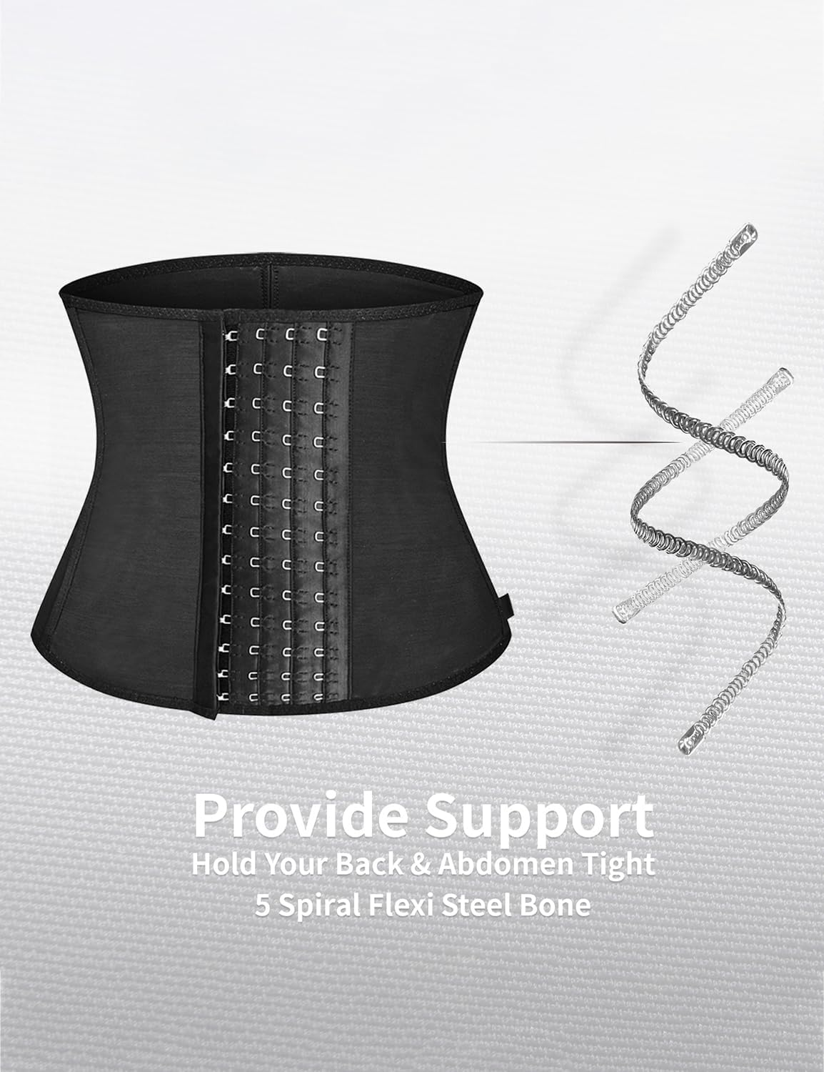 Waist Trainer for Women Underbust Waist Cincher Corset Tummy Control Hourglass Bodyshaper Postpartum Belly Band Wrap - Image 5