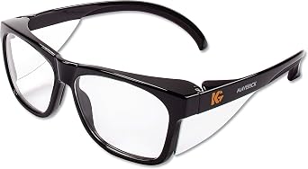 KleenGuardTM V30 Maverick Eye Protection 49309, with KleenVisionTM Anti-Fog Coating, Clear Lenses, Black Frame