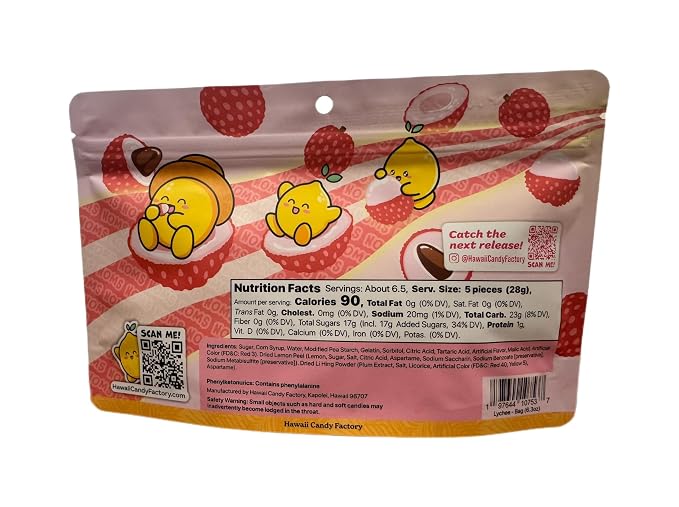 Gomitas NOMS Li Hing y Cáscara de Limón Lychee 178g miniatura 3