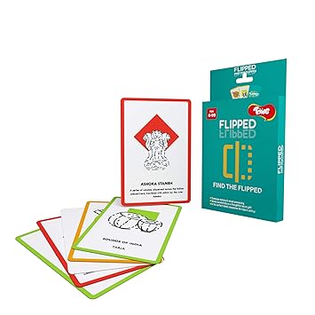 Toiing Flipped - General Knowledge Spot The Difference Card Game for Kids | Develops Memory | Age 5+ Years | Travel Friendly | Great for Return Gifts