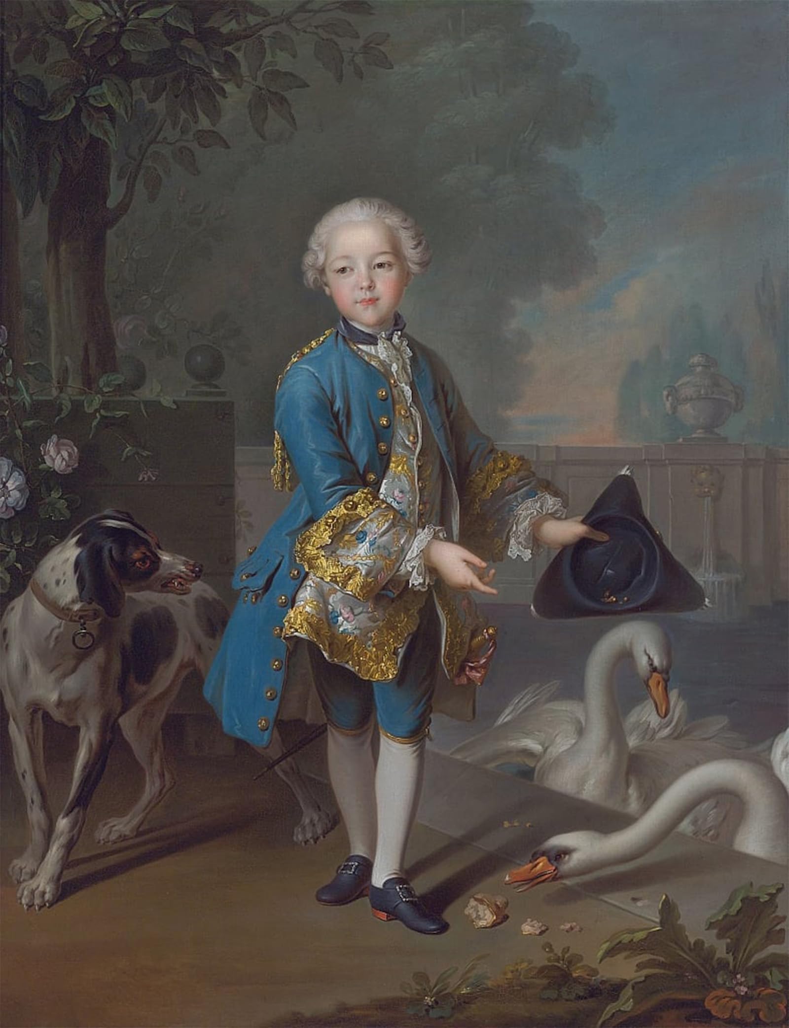 ARTXLXXBN Famous Prints Artwork Pictures Poster Painting Art Louis Dorléans by Louis Tocqué Artwork Landscape Pictures for Home Decor 60x90cm
