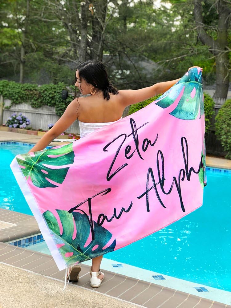 Alpha Delta Pi - Sorority Letter Flag (Tropical Design)