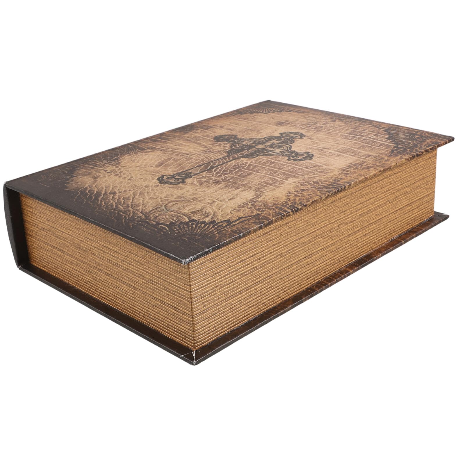 Boîte à bijoux livre vintage bois pour décorer votre salon
