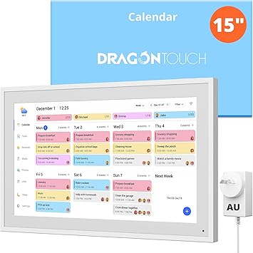Dragon Touch 15.6" Digital Calendar Chore Chart