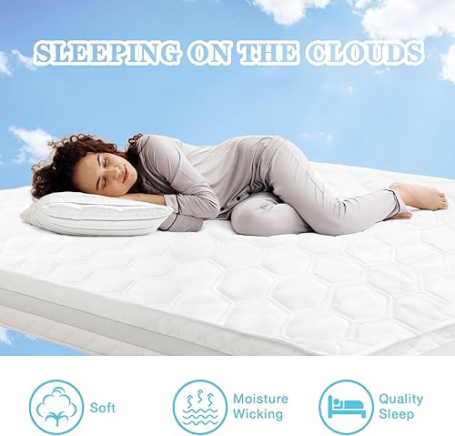 Miniatura 6 de Protector de colchón de tamaño King, impermeable, para incontinencia, lavable, refrescante, hipoalergénico, suave, transpirable, con bolsillos