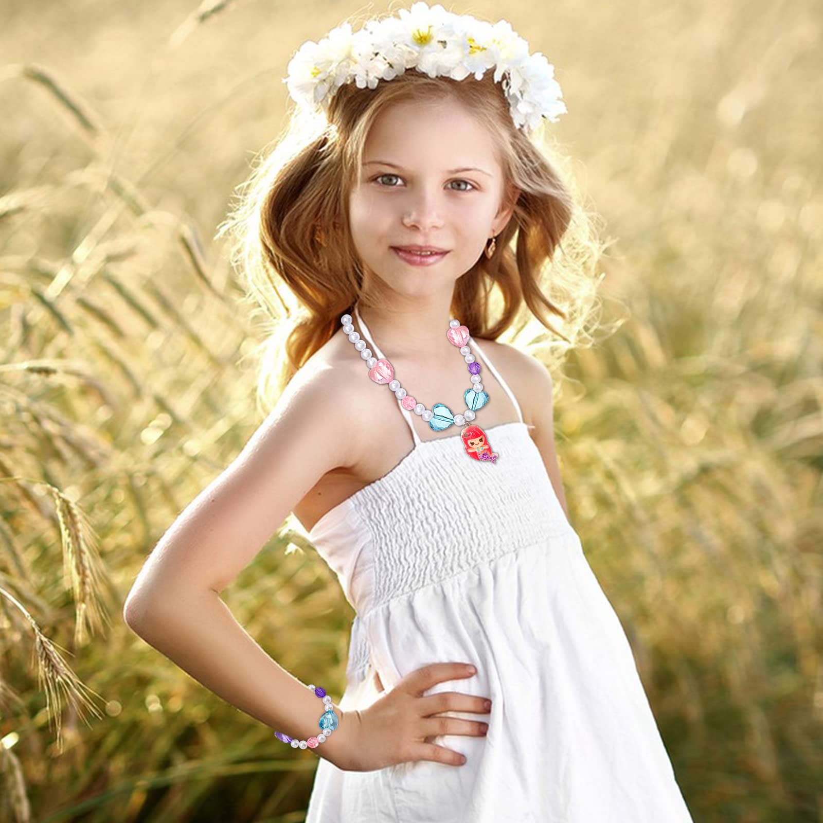 Regalo Niña 5 Años VGMANNTA Unicornios Para Niñas Bolso Collares Pulseras Anillos Clips Para Las Orejas Pinzas Cabello Joyas Regalo 4-8 Años - Púrpura Bolso Unicornio Niña