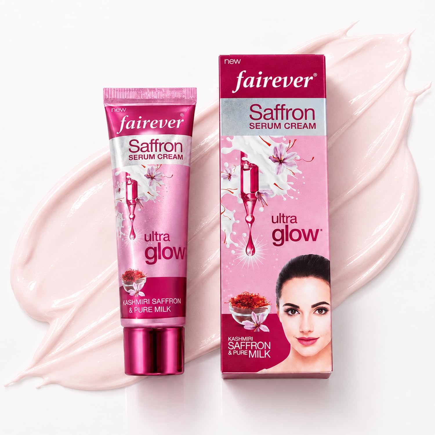 Fairever Saffron Serum Cream 50g | Ultra Glow with Saffron serum & Pure Milk