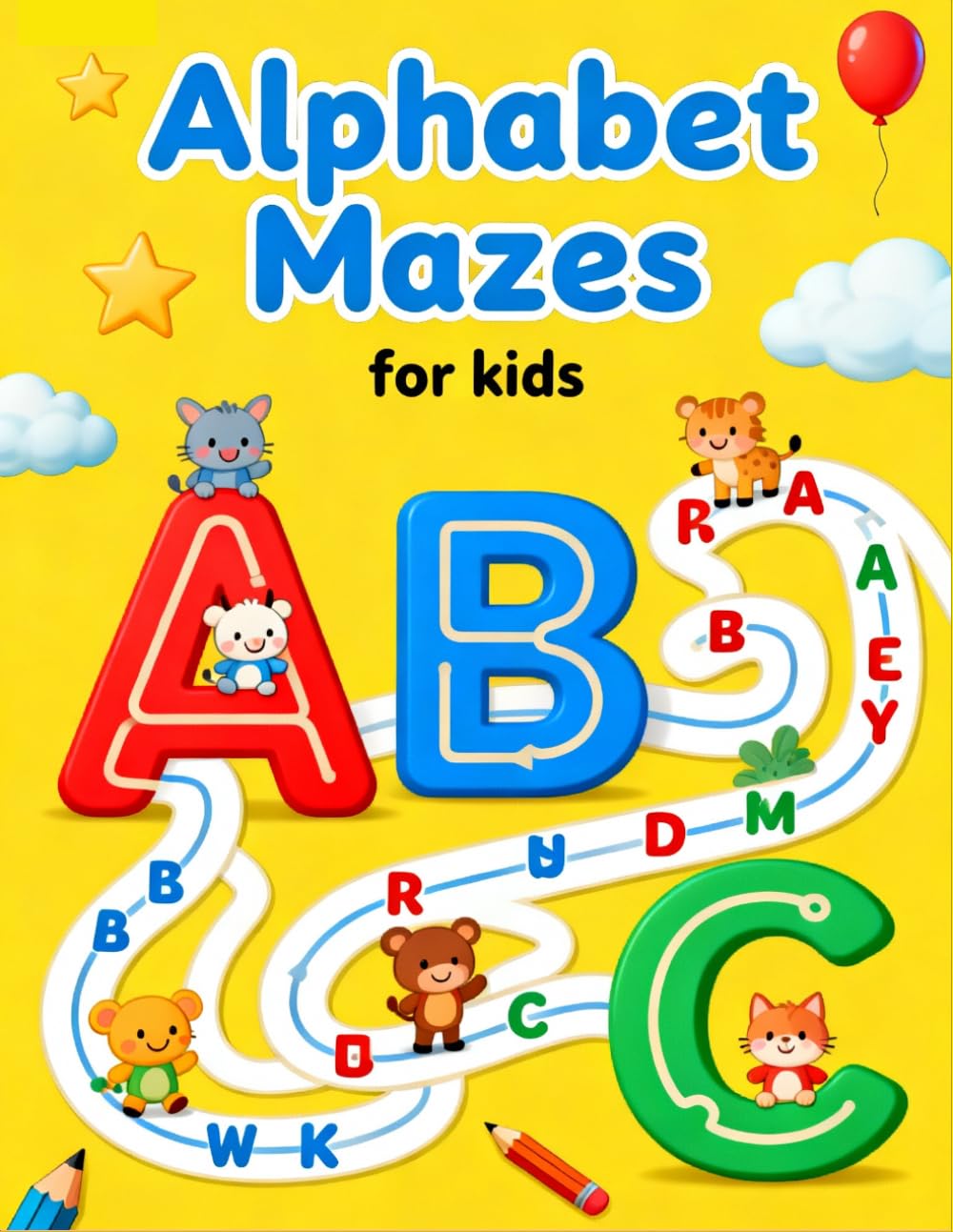 Alphabet Mazes for Kids: Fun ABC Letter Mazes, Tracing & Puzzle Activities for Preschool and Kindergarten (Ages 3–5)