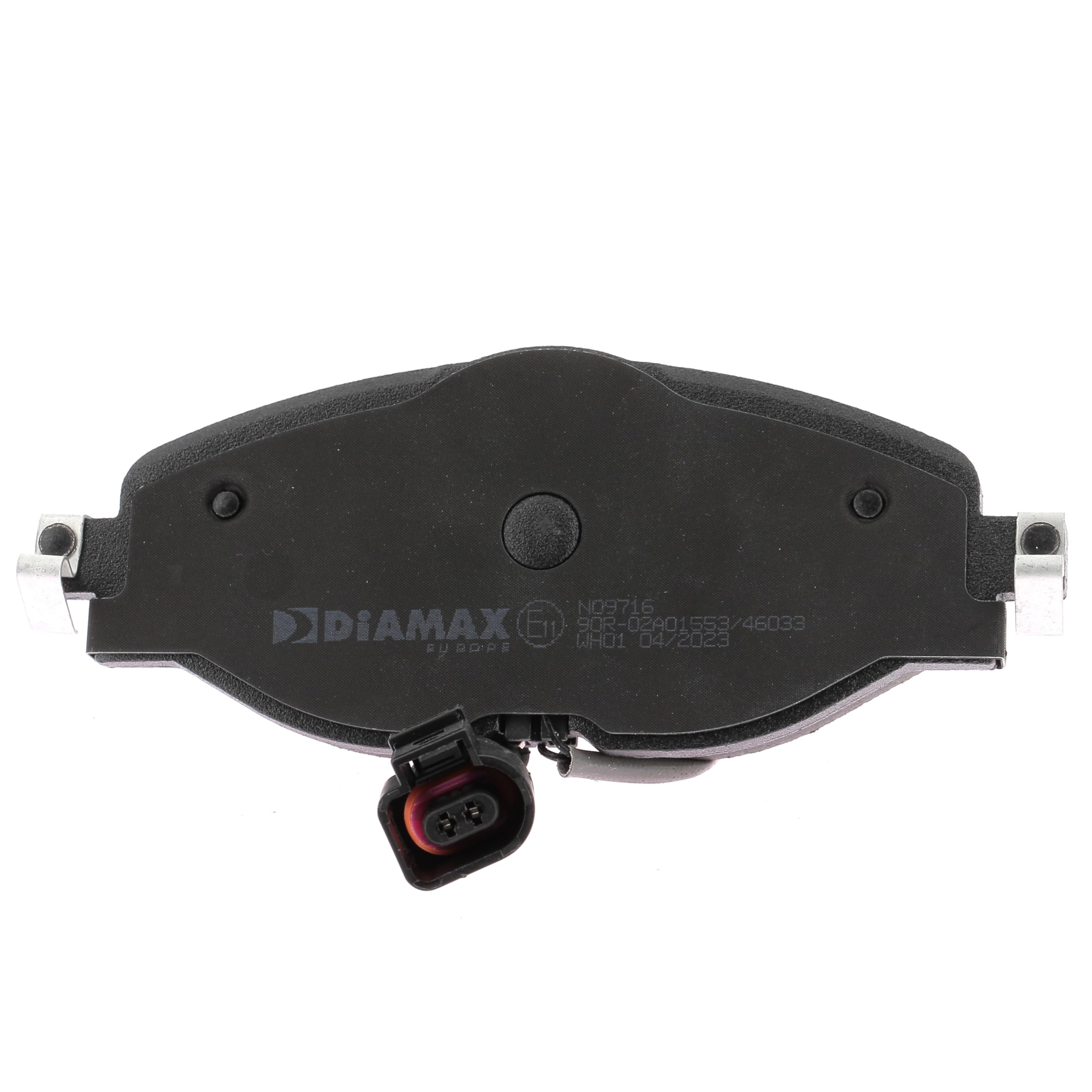 DIAMAX Kit pastiglie freni Anteriore con sensore usura integrato N09716 Compatibilità con VW Golf 7 Hatchback 5G1, BQ1, BE1, BE2 T-Roc A11 Golf 8 Hatchback CD1 TIGUAN AD1, AUDI A3 Sportback 8VA, 8VF