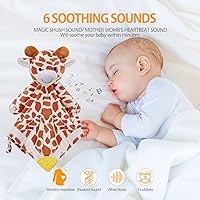 Vista 2 de BEREST Chupete de amor para bebé con sonido de sueño, ruido blanco recargable y latido de cuna con sensor de llanto para la rutina de la siesta