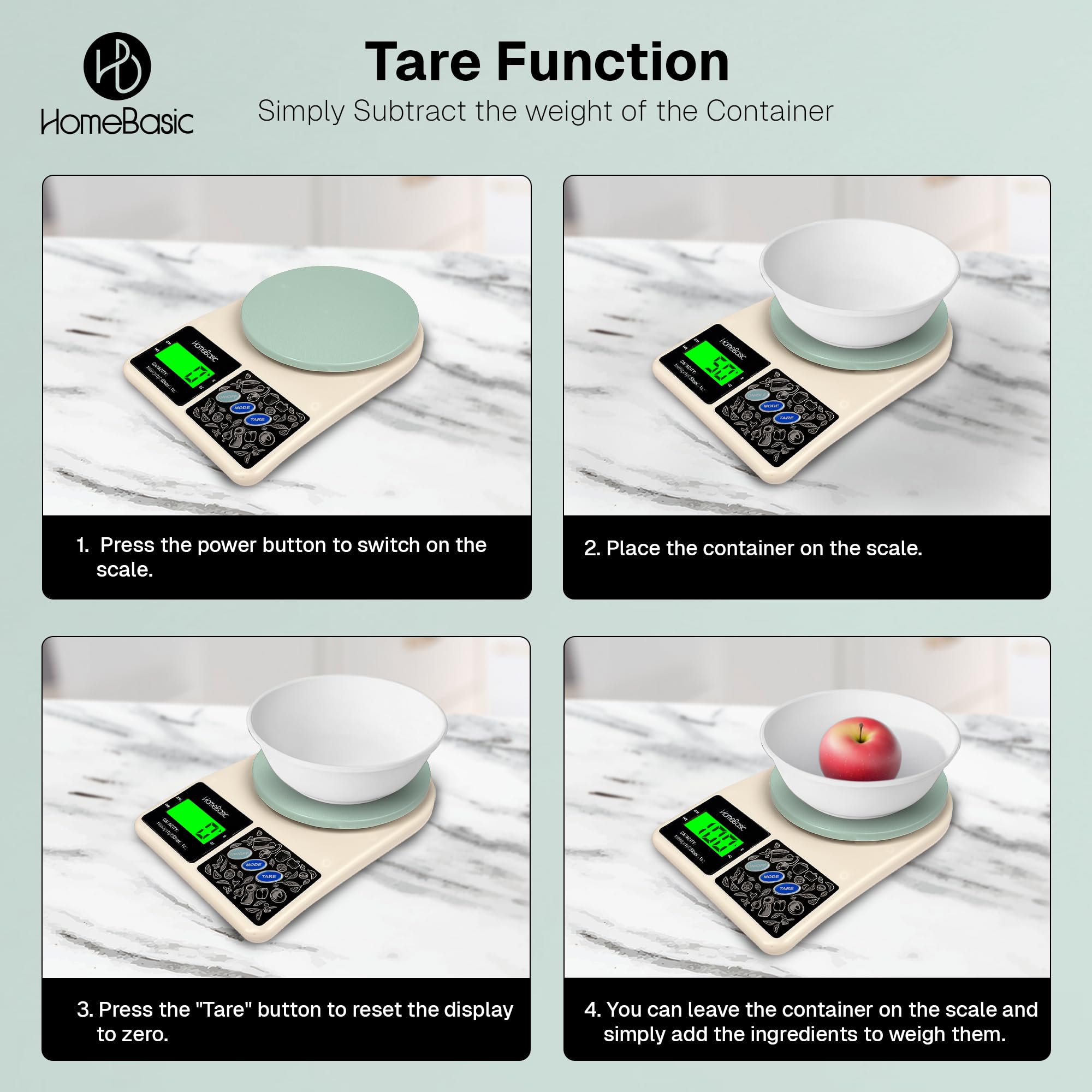 Digital Kitchen Scale - 10kg Precision Weighing -7
