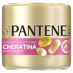 Pantene Pro - V Maschera Capelli, Protezione Cheratina, Ricci Perfetti, Fino A 72h Di Ricci Definiti In 1 Applicazione Per Ricci Crespi, Ribelli, 300 ml