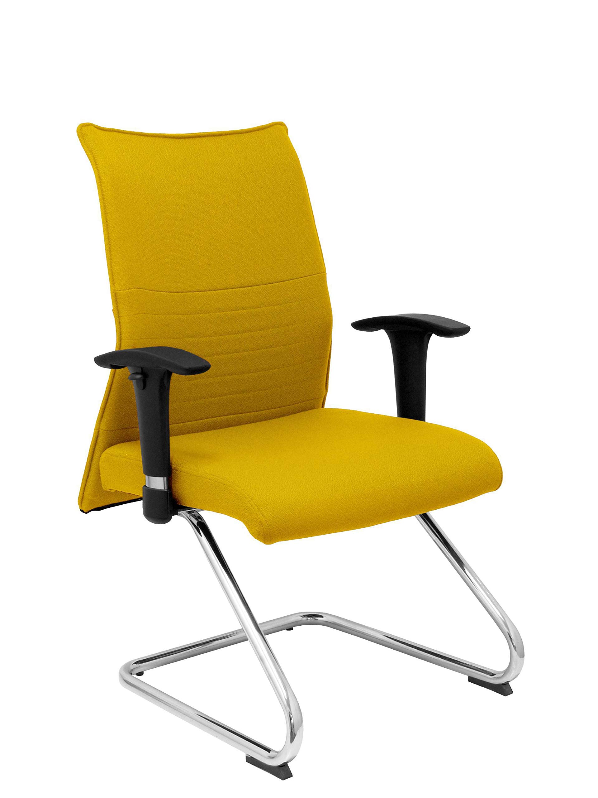 Sillón confidente cómodo de diseño contemporáneo Piqueras y Crespo 208CPBALI100 color amarillo
