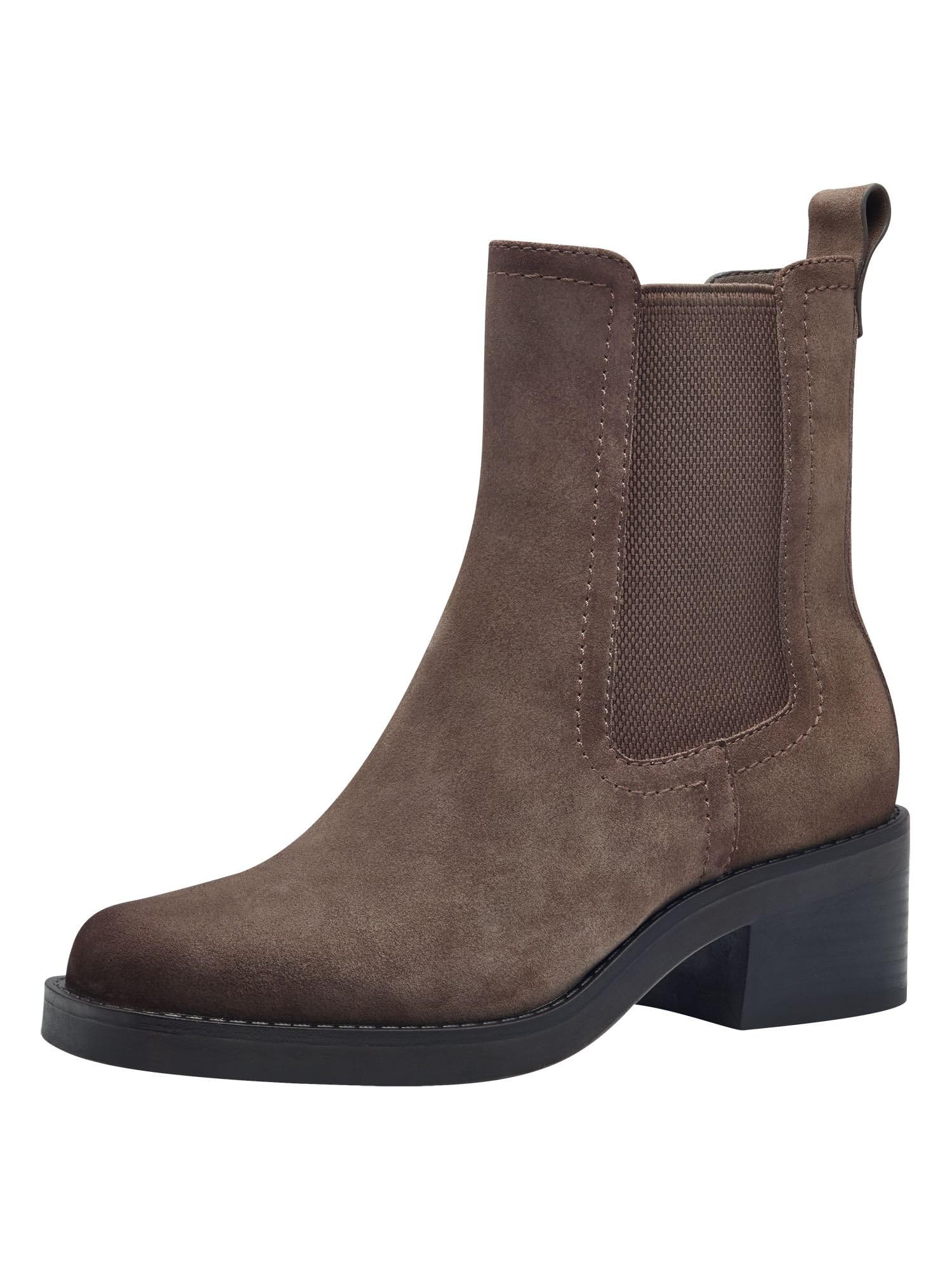 Tamaris Women's 1-25309-43 Chelsea Boot, Taupe, 6.5 UK