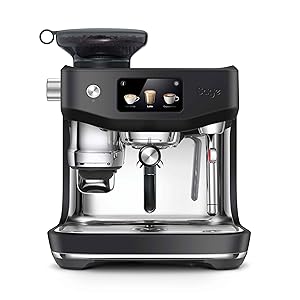 Sage Oracle Jet - Cafetera Profesional con Espumador de Leche Manual y Automático - Con Portafiltro y Molinillo Integrado - 1600W - 14 Preajustes - Trufa Negra