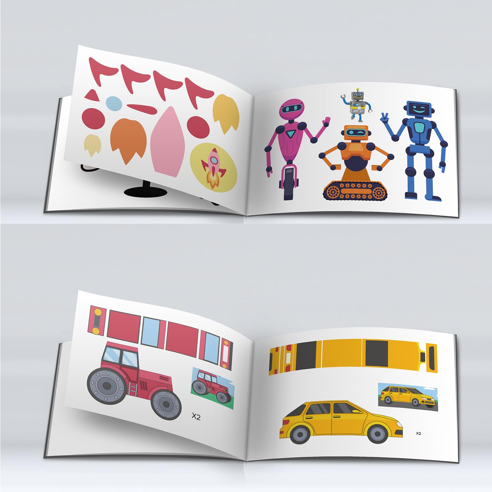 Zomhaos 3D Pen Templates, 3D Pen Drawing Templates and Mat, 10 Sheets, 10 x 7 Inches, Over 50+Images, Beginner and Advanced, White, Paper, Smooth Finish, Arts, Crafts, Doodling