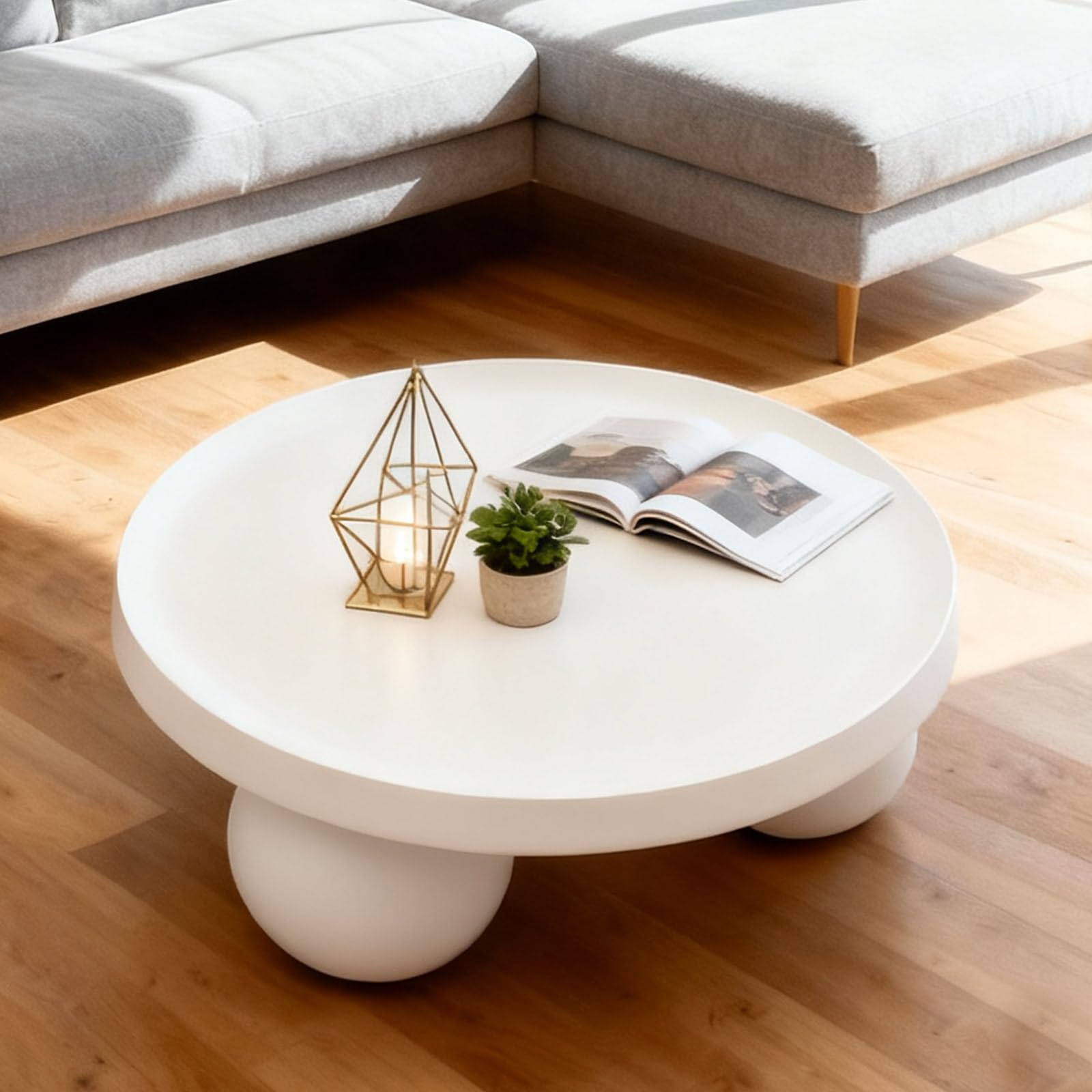 Mesa de centro en forma de nube, mesa de café, mesa baja irregular, mesa de suelo, mesa auxiliar moderna, muebles decorativos, mesa de sofá blanco crema para sala de estar, oficina