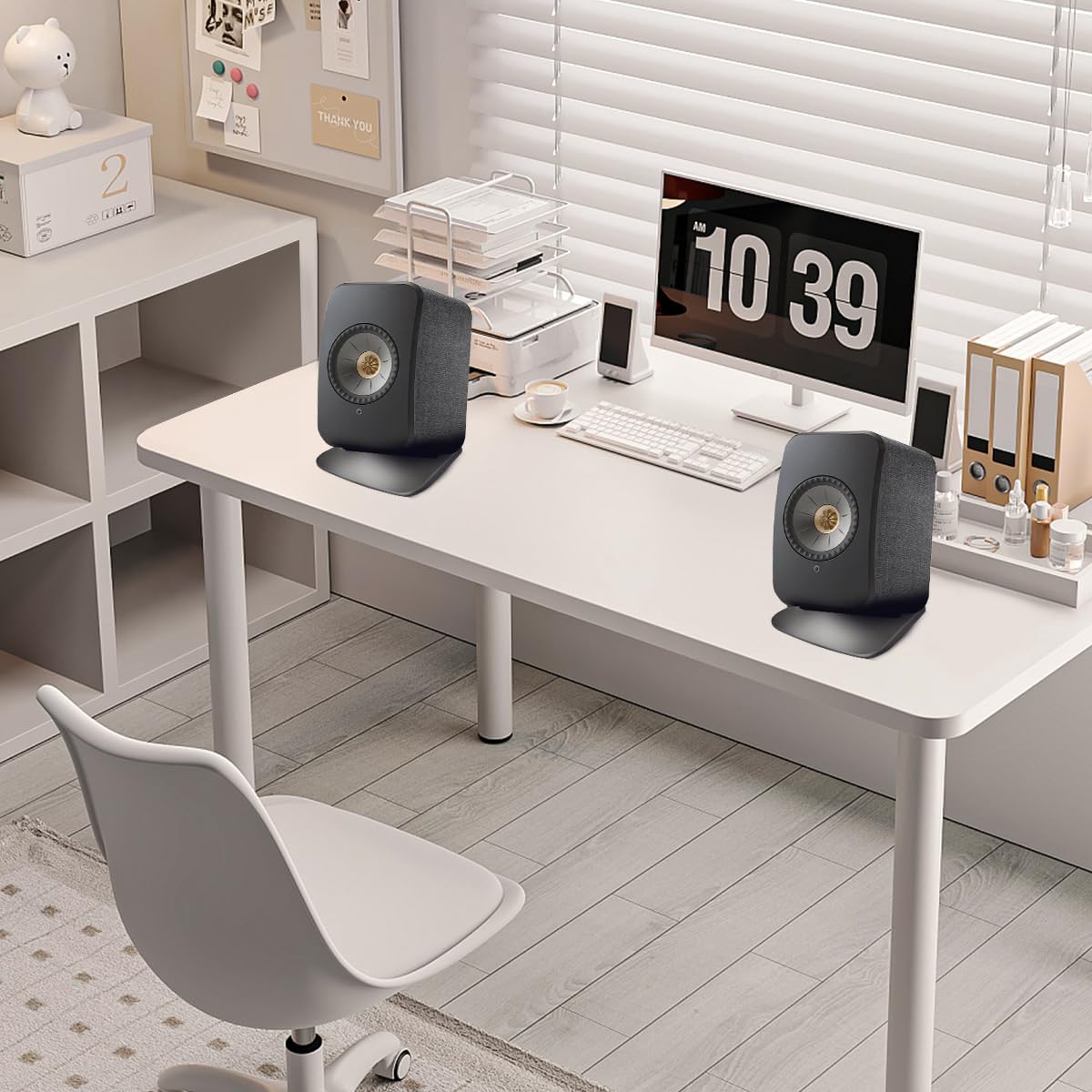 Support de bureau en métal pour haut-parleur KEF Lsxii (noir)