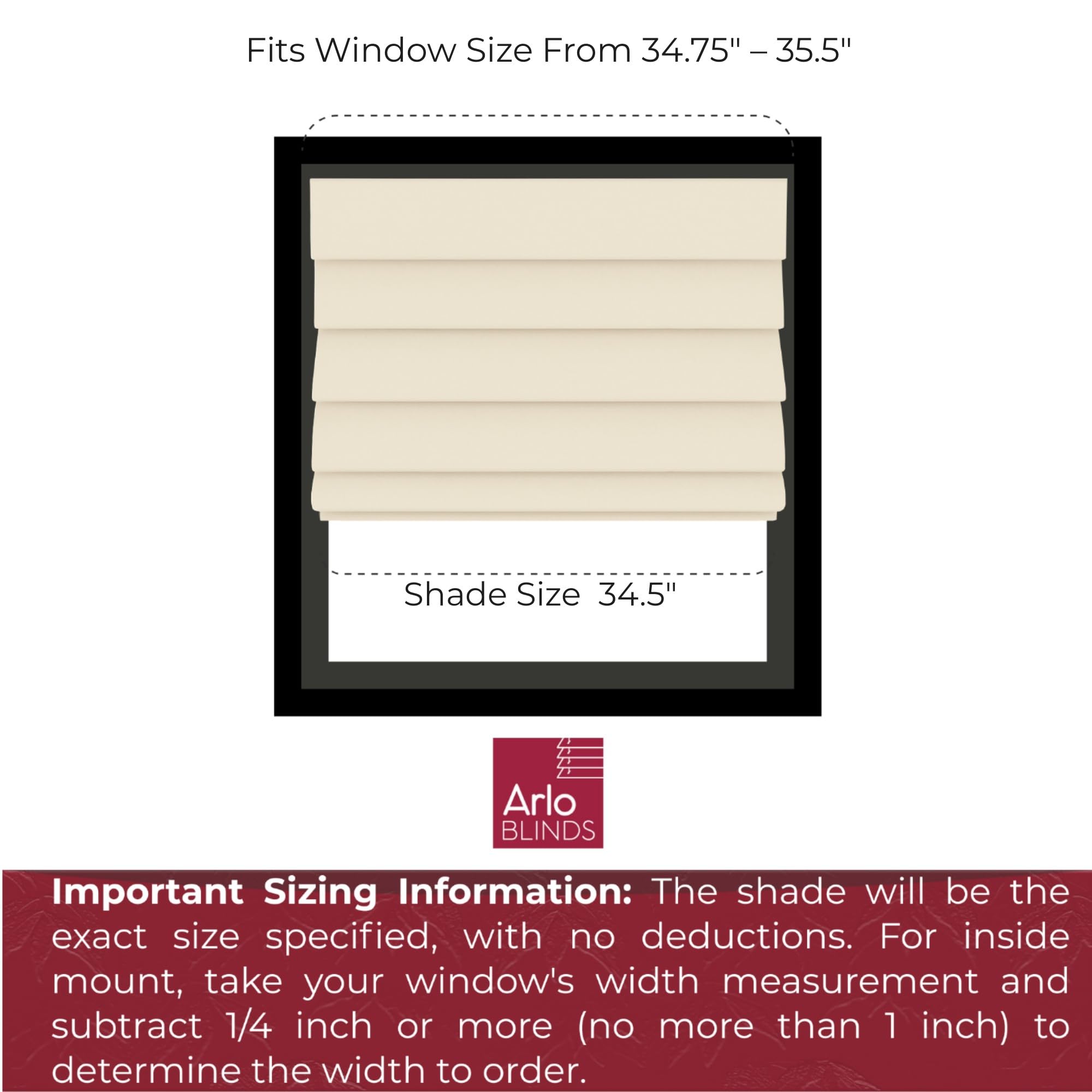 Amazon.com: Arlo Blinds Thermal Room Darkening Fabric Roman Shades
