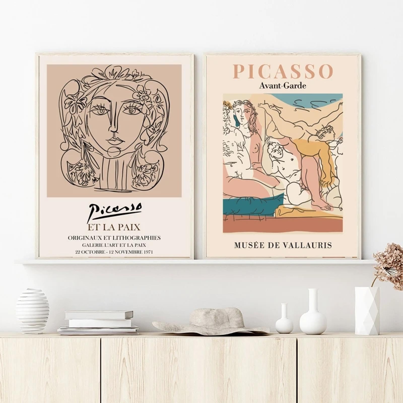 Portrait art abstrait Picasso affiche decoration interieur - 8